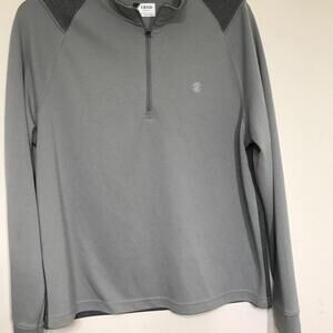 Izod Golf Shirts Men’s Size L Gray Long Sleeve